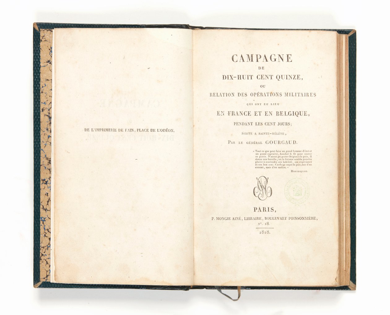 加斯帕德·古尔高 (Gaspard Gourgaud) 的“1815 年运动” 作者 法语学校