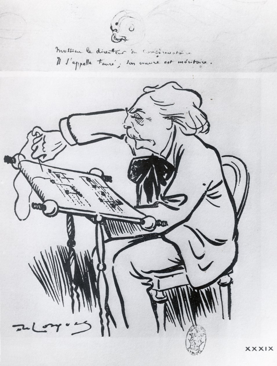 Gabriel Faure的漫画（1845-1924） 作者 法语学校