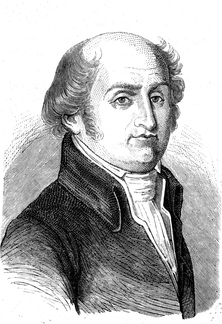 CharlesGilbert ROMME（1750-1795 年），法国数学家、革命家和政治家。雕刻 1868 年 作者 法语学校