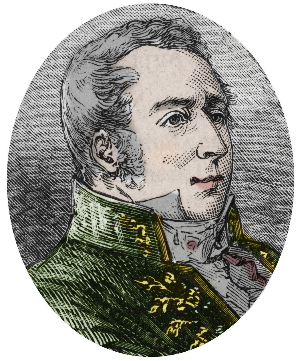 Charles Augustin (Charles-Augustin) Coulomb (1736-1806), 科学家，工程师，物理学家 - Alexis Clerc的 "Sciences à la gratete de tous - physics et chimie populaires "中的版画 - 19世纪末 - 私人收藏 作者 法语学校