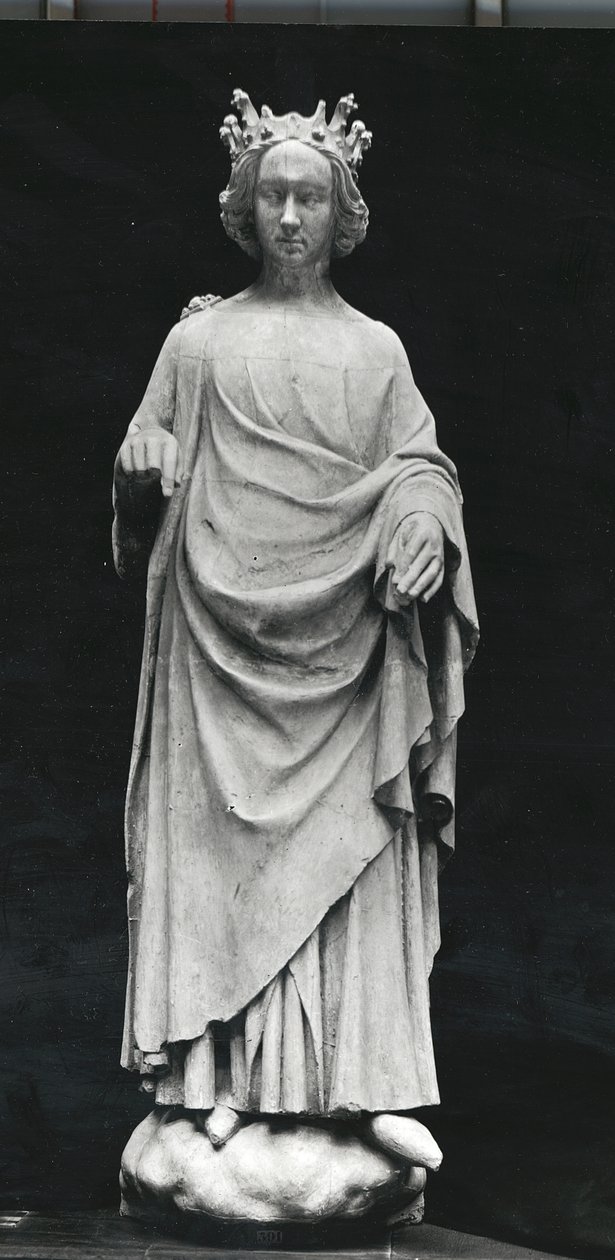 查理六世（1368-1422）法国国王，来自普瓦捷的司法宫，原始于14世纪晚期（石膏演员） 作者 法语学校