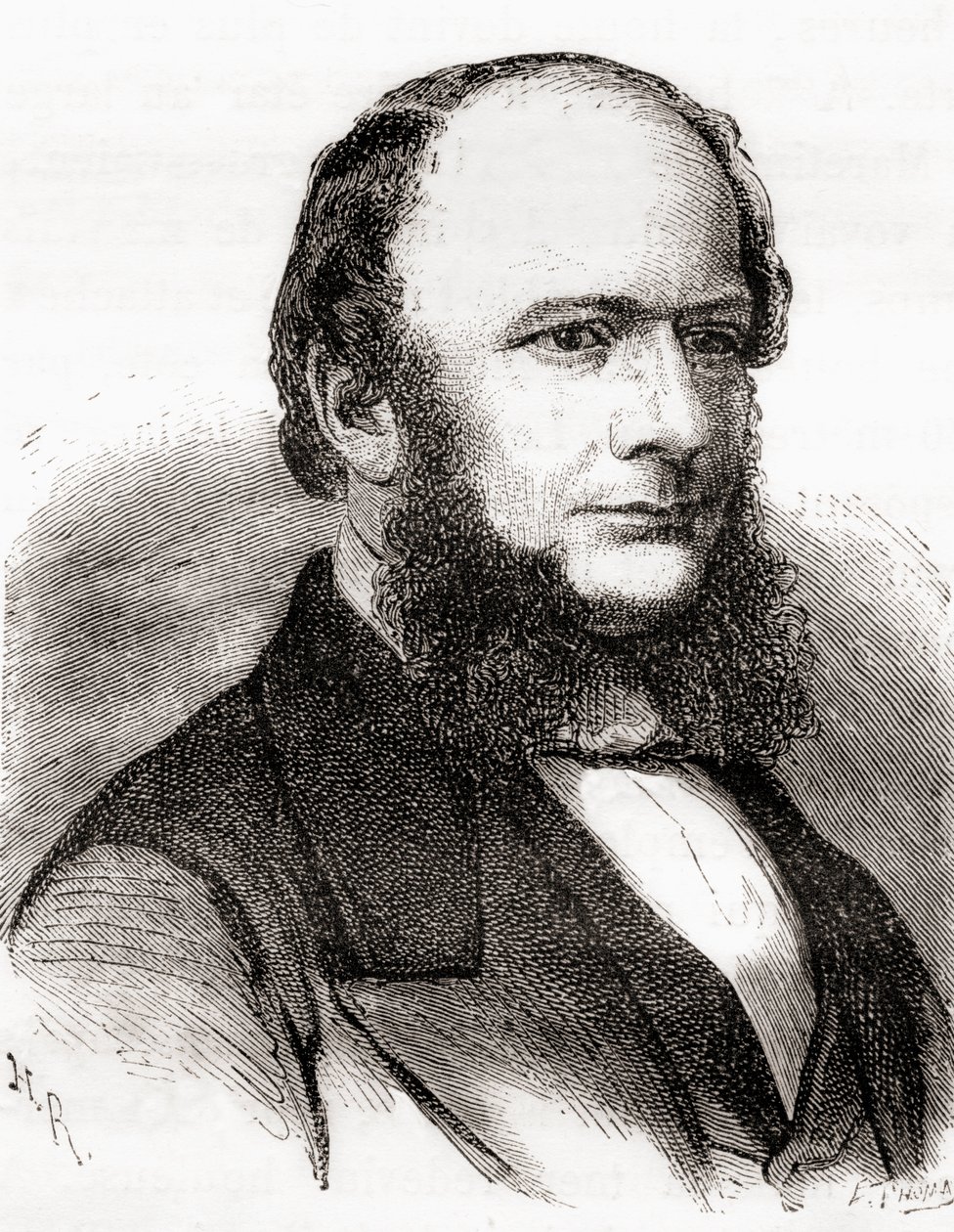 Charles William Siemens, from Les Merveilles de la Science, published c.1870 (engraving) 作者 法语学校