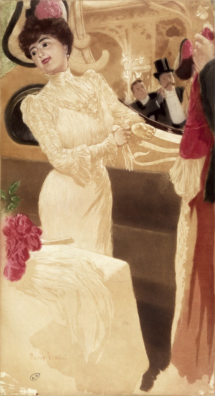 在Maxims，c.1900 作者 法语学校