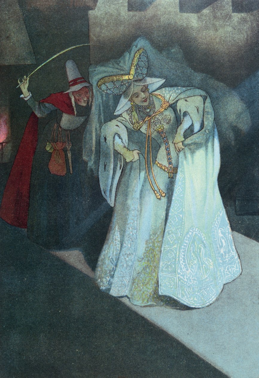 灰姑娘与她的仙女教母，c.1911 作者 法语学校