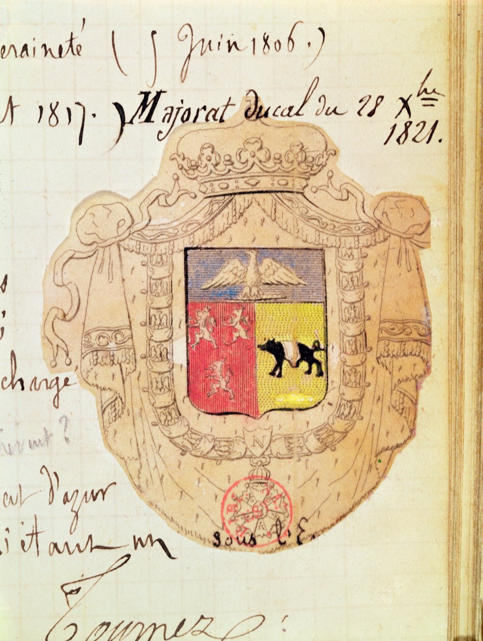 Charles Maurice de Talleyrand-Perigord（1754-1838）贝内文托王子的徽章 作者 法语学校
