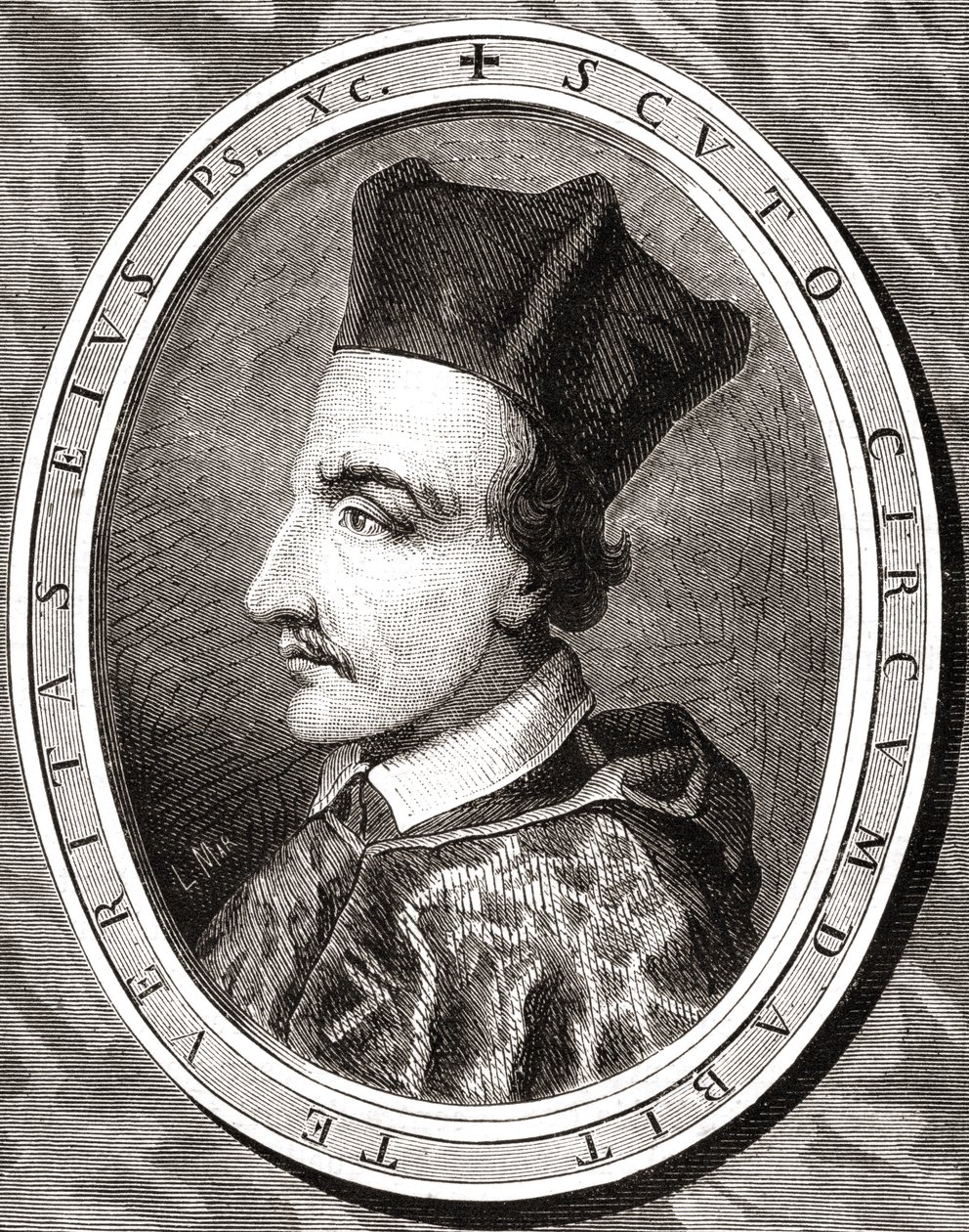Yel的主教Cornelius Jansen，由Latenacci在Pannemaker之后，由Louis Blanc的“Histoire de la Revolution Francaise”（1811-82） 作者 法语学校