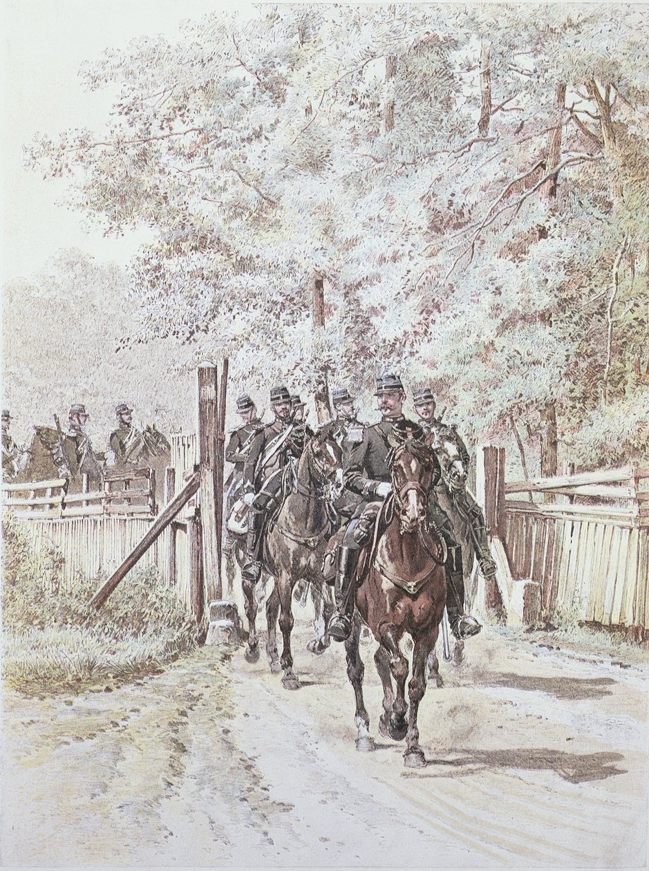 国家宪兵队，c.1887 作者 法语学校