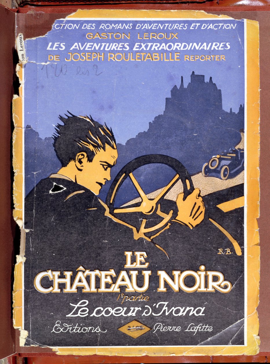 封面的黑色城堡由Gaston Leroux（1868-1927）1922年 作者 法语学校