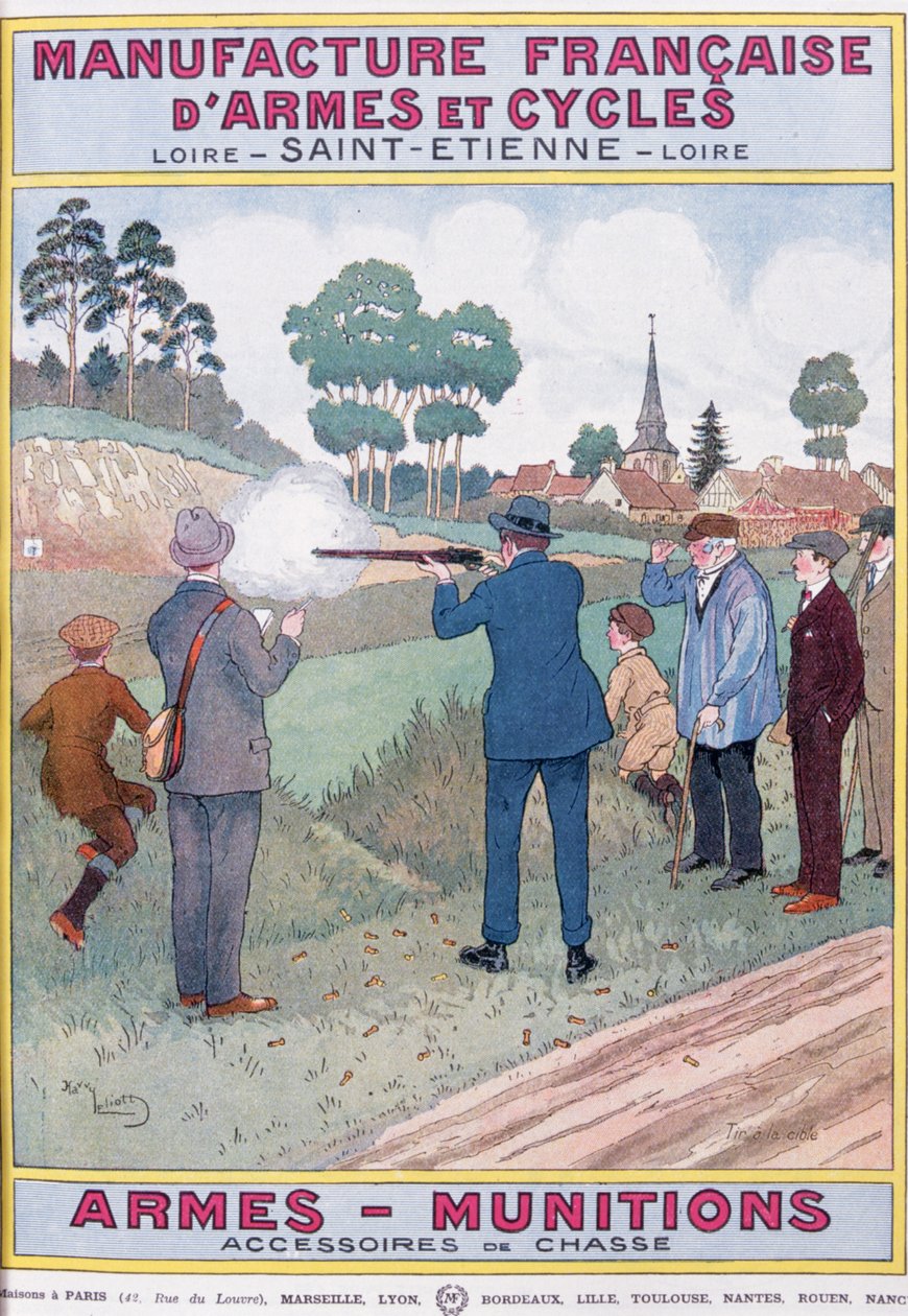 约 1920 年，圣艾蒂安 Manufrance（法国武器和自行车制造厂）目录封面（印刷品） 作者 法语学校