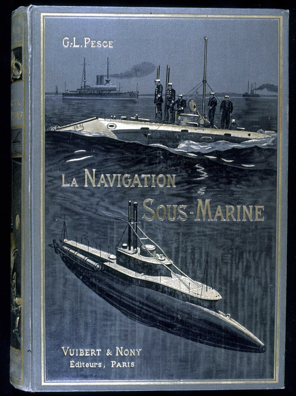 Pesce 编着的“La navigation sous-marine”一书的封面。 维贝尔 作者 法语学校