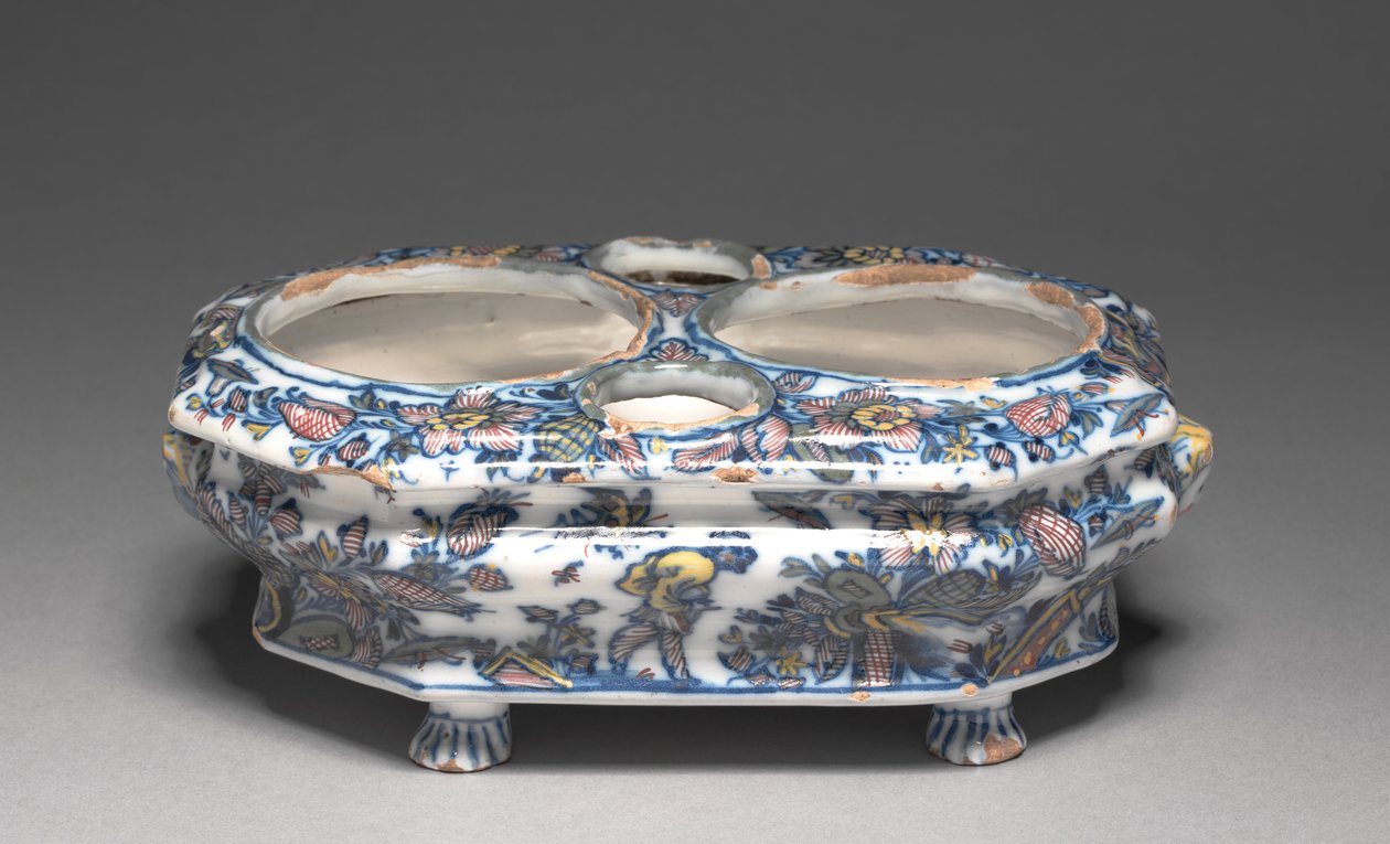 调味瓶架，Héraud-LeRoyFactory制造，约1740年 作者 法语学校