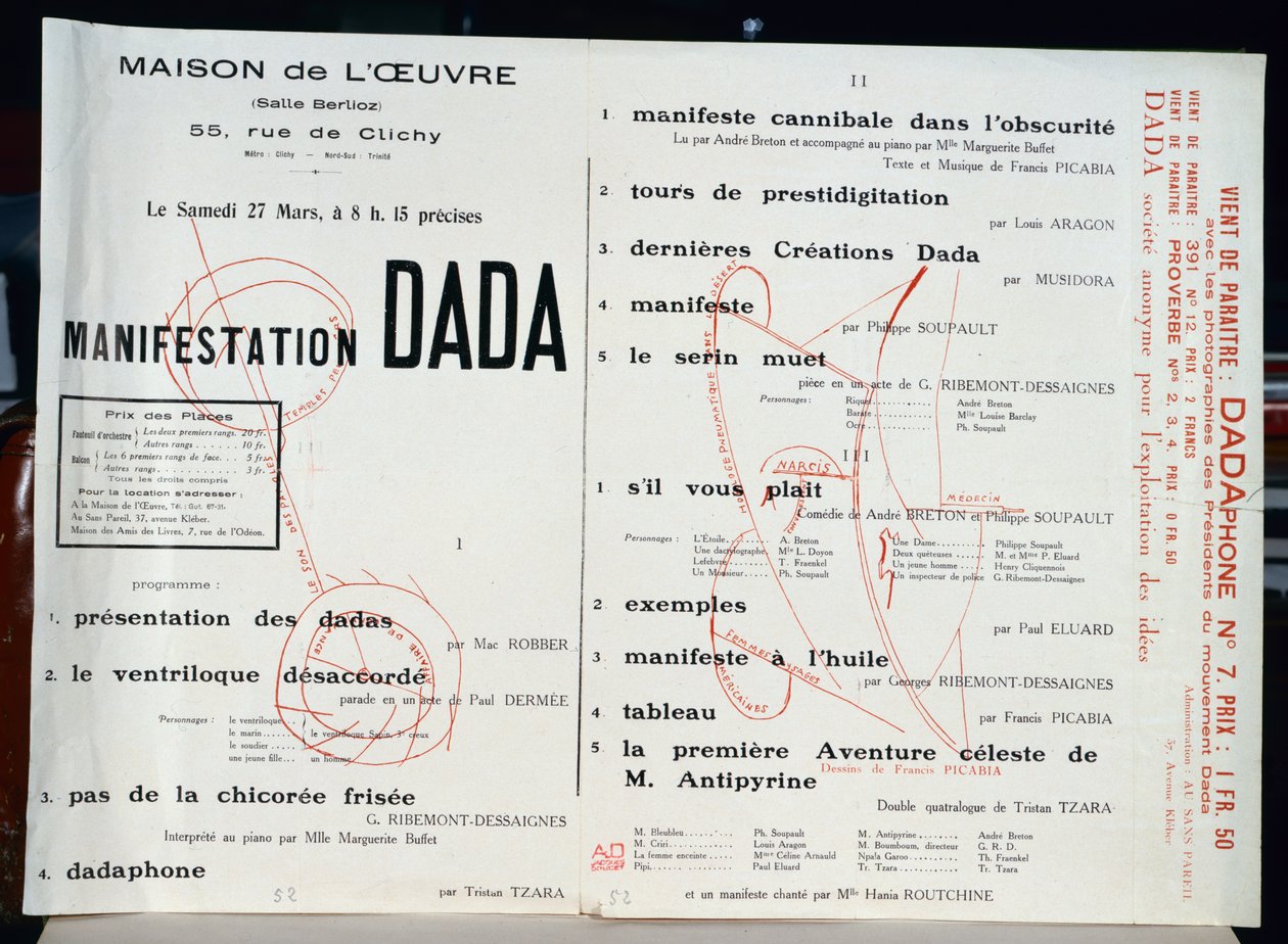 Dada Manifestation，c.1921 作者 法语学校