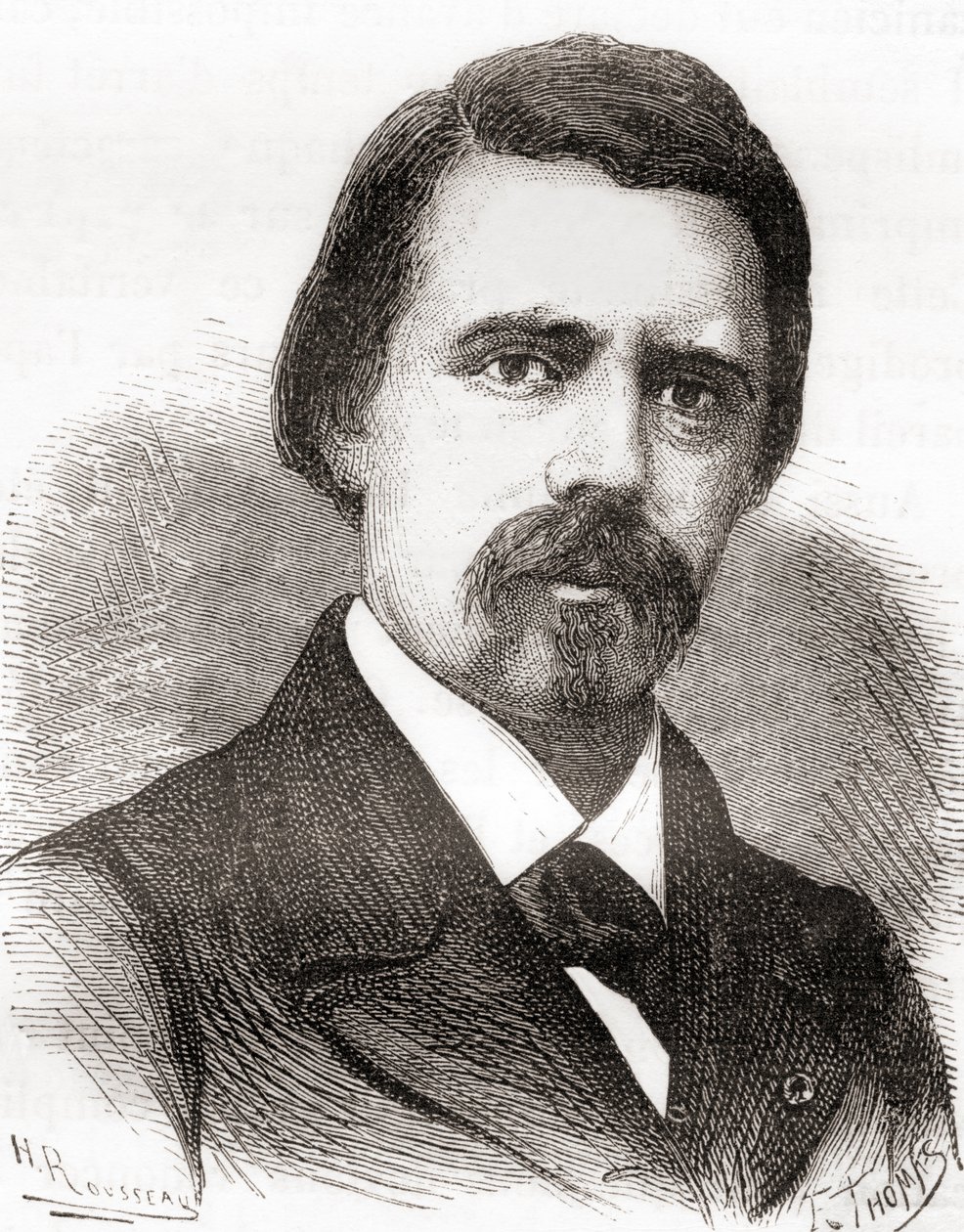 来自 Les Merveilles de la Science 的 David Edward Hughes，约 1870 年出版（版画） 作者 法语学校