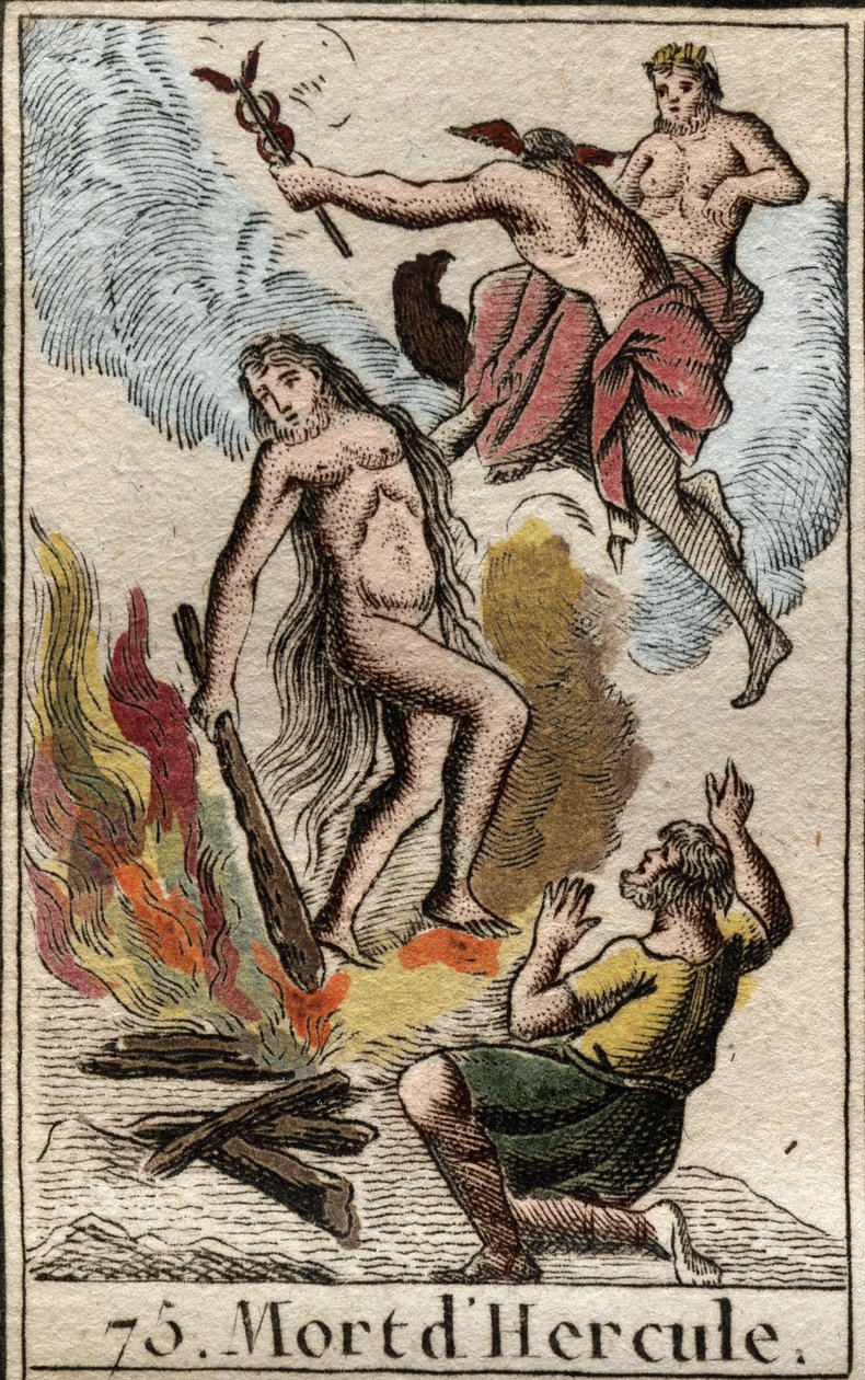 赫拉克勒斯（Heracles）的死亡和神化 摘自Pierre Blanchard 1803年的《青年神话》。 作者 法语学校