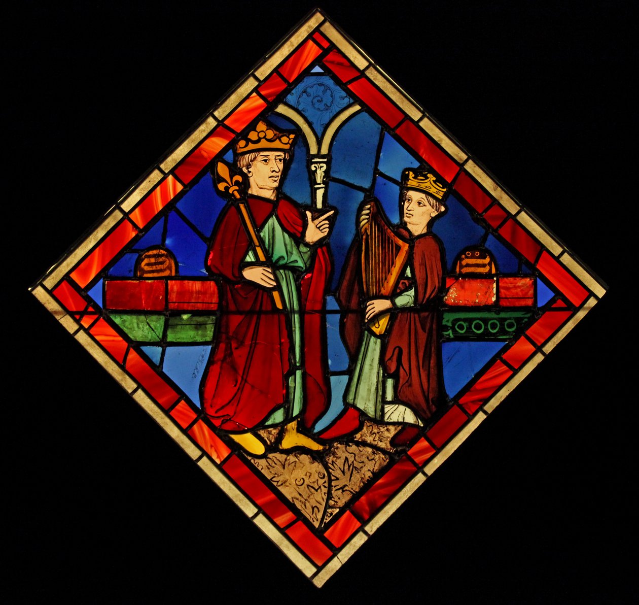 描绘大卫和扫罗，前Ste Chapelle，B湾 作者 法语学校
