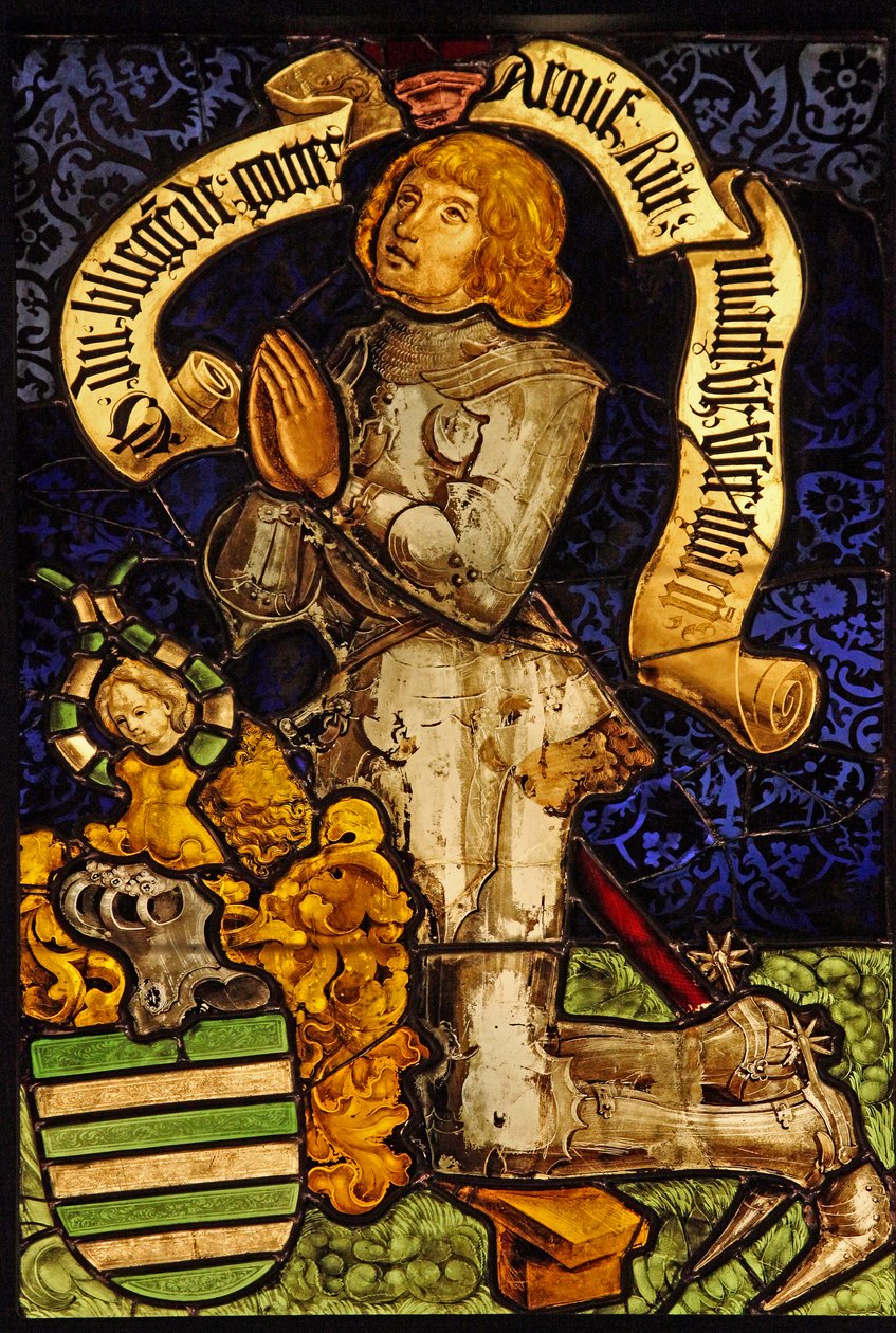 描绘Jacques de Fleckenstein作为捐赠者，最初来自低地国家 作者 法语学校