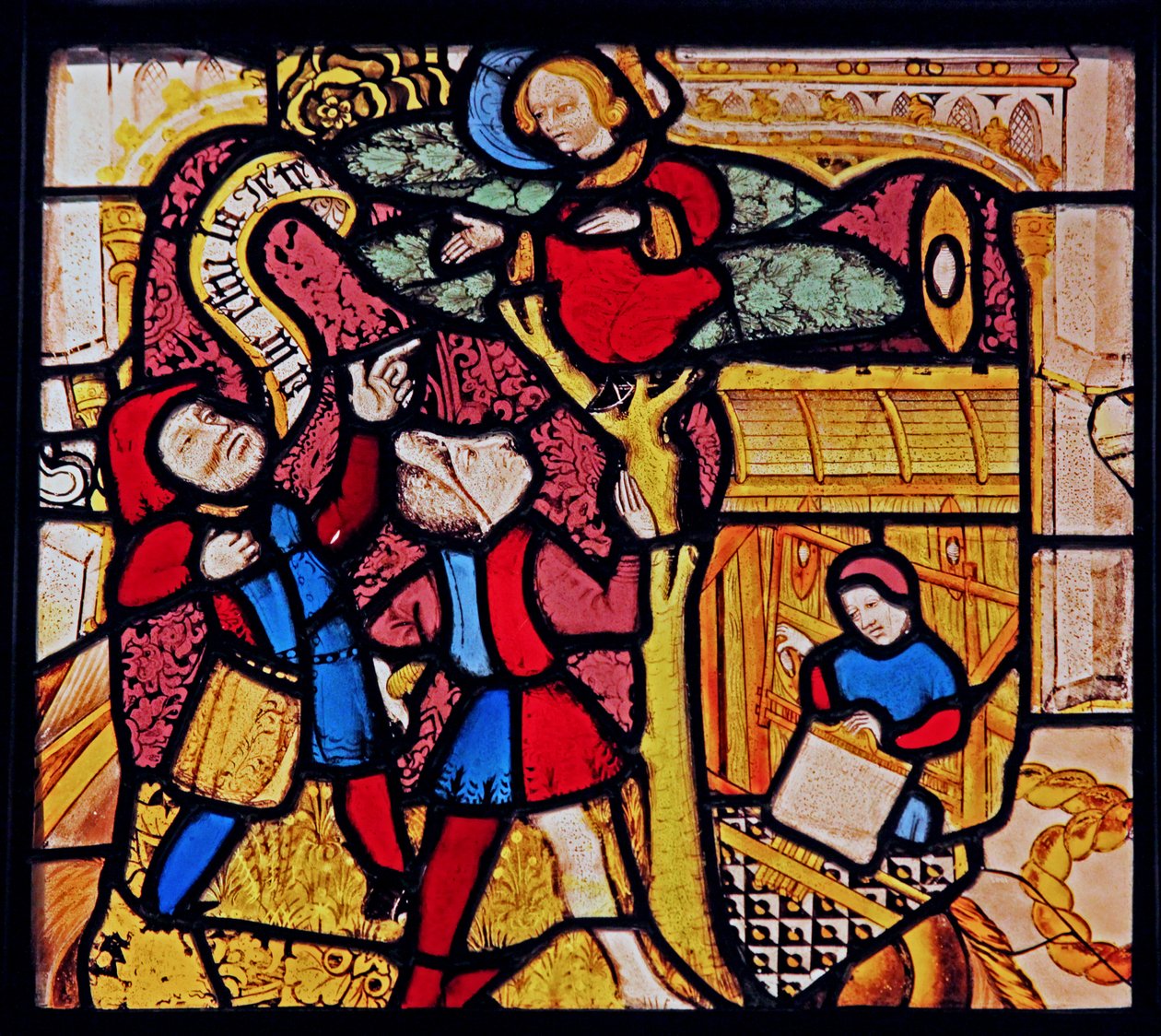描绘了St Lie的生活场景，ex Hotel Dieu，Provins 作者 法语学校