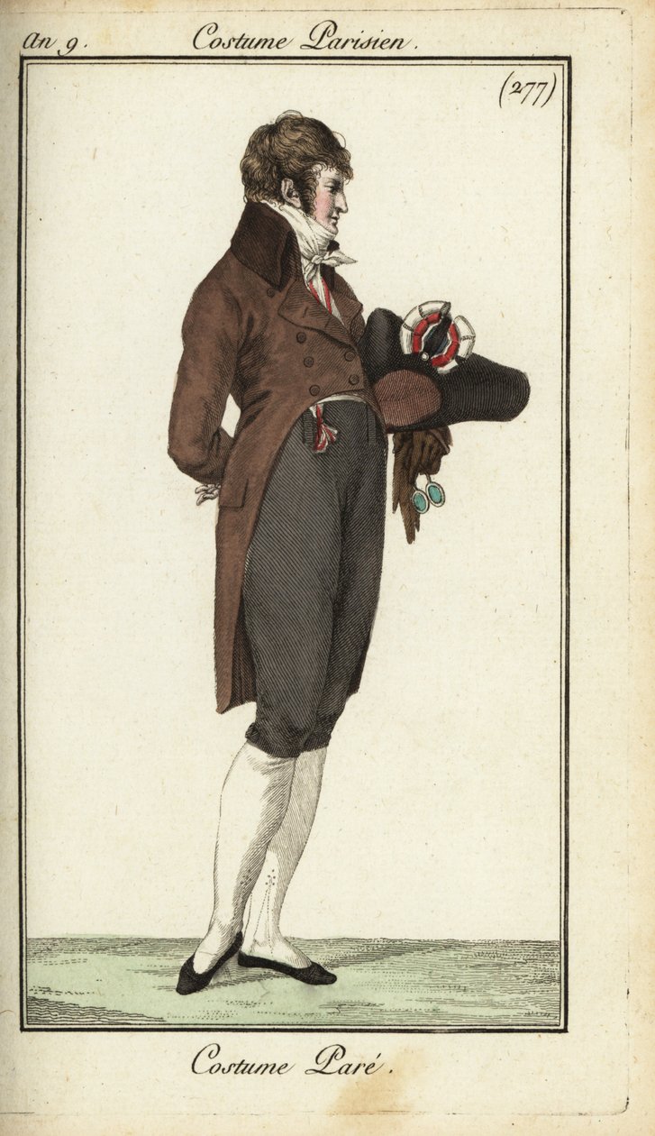 Directoire gentleman in gala fashion 作者 法语学校