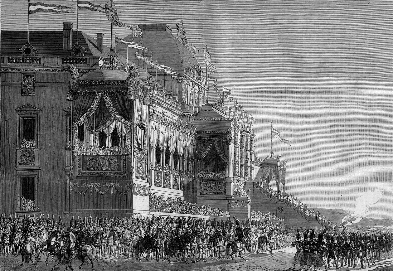 12月5日，拿破仑一世（1869-1821）在Champ de Mars分发老鹰。 作者 法语学校