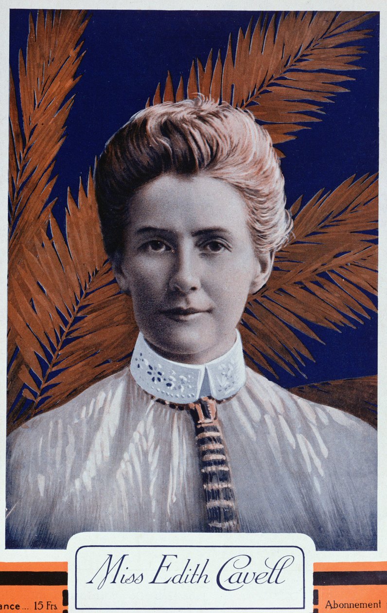 Edith Cavell（1865-1915），来自Le Petit Journal，1915年 作者 法语学校
