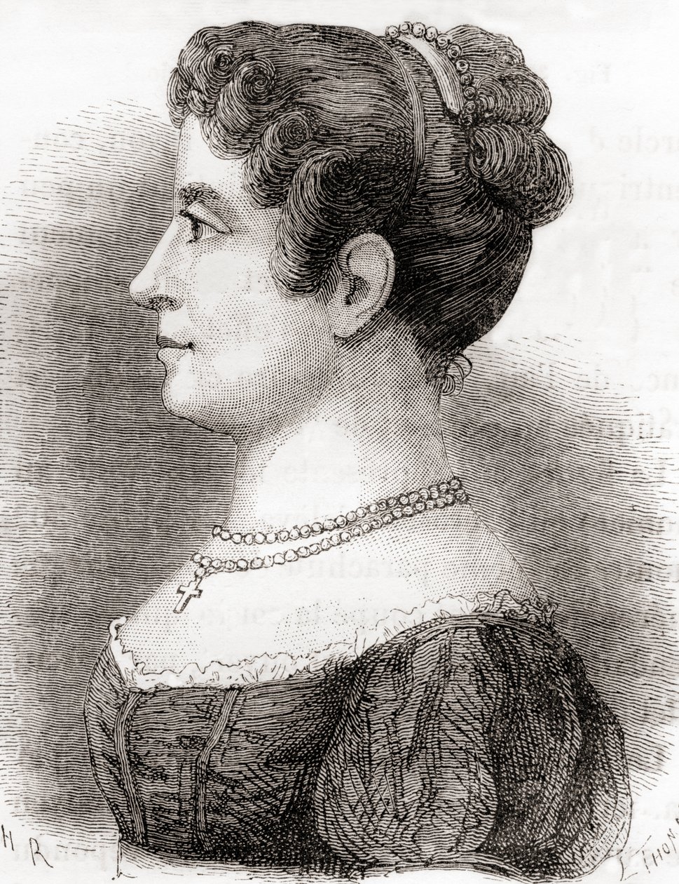 Élisa Garnerin，选自《Les Merveilles de la Science》，约 1870 年出版（石版印刷）。 作者 法语学校