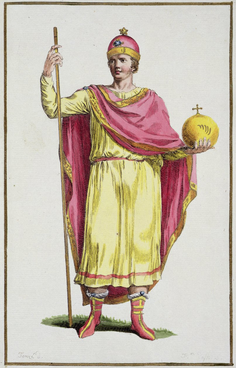 皇帝奥托三世（980-1002），由Pierre Duflos（1742-1816）雕刻，1780年（铜版画） 作者 法语学校