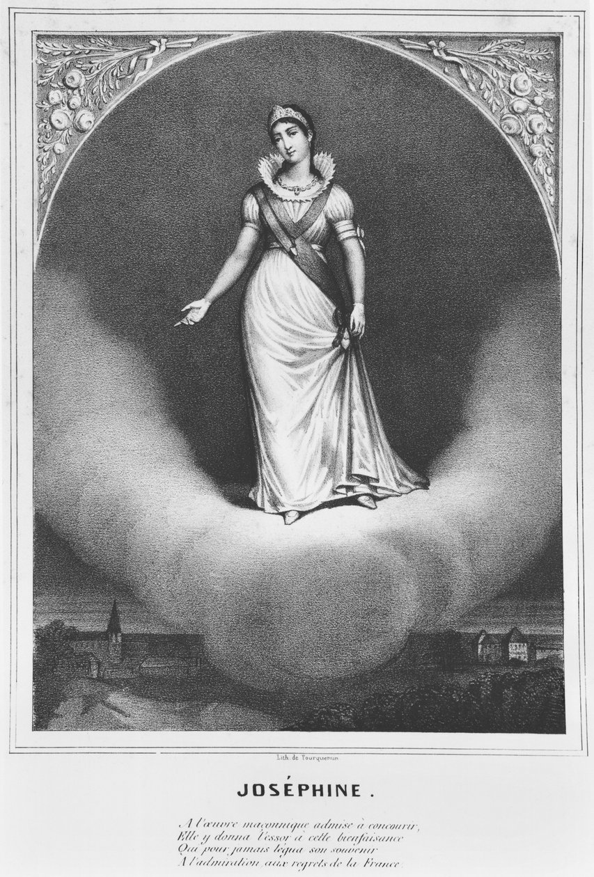 女皇Josephine de Beauharnais（1763-1814）和共济会，c.1846 作者 法语学校