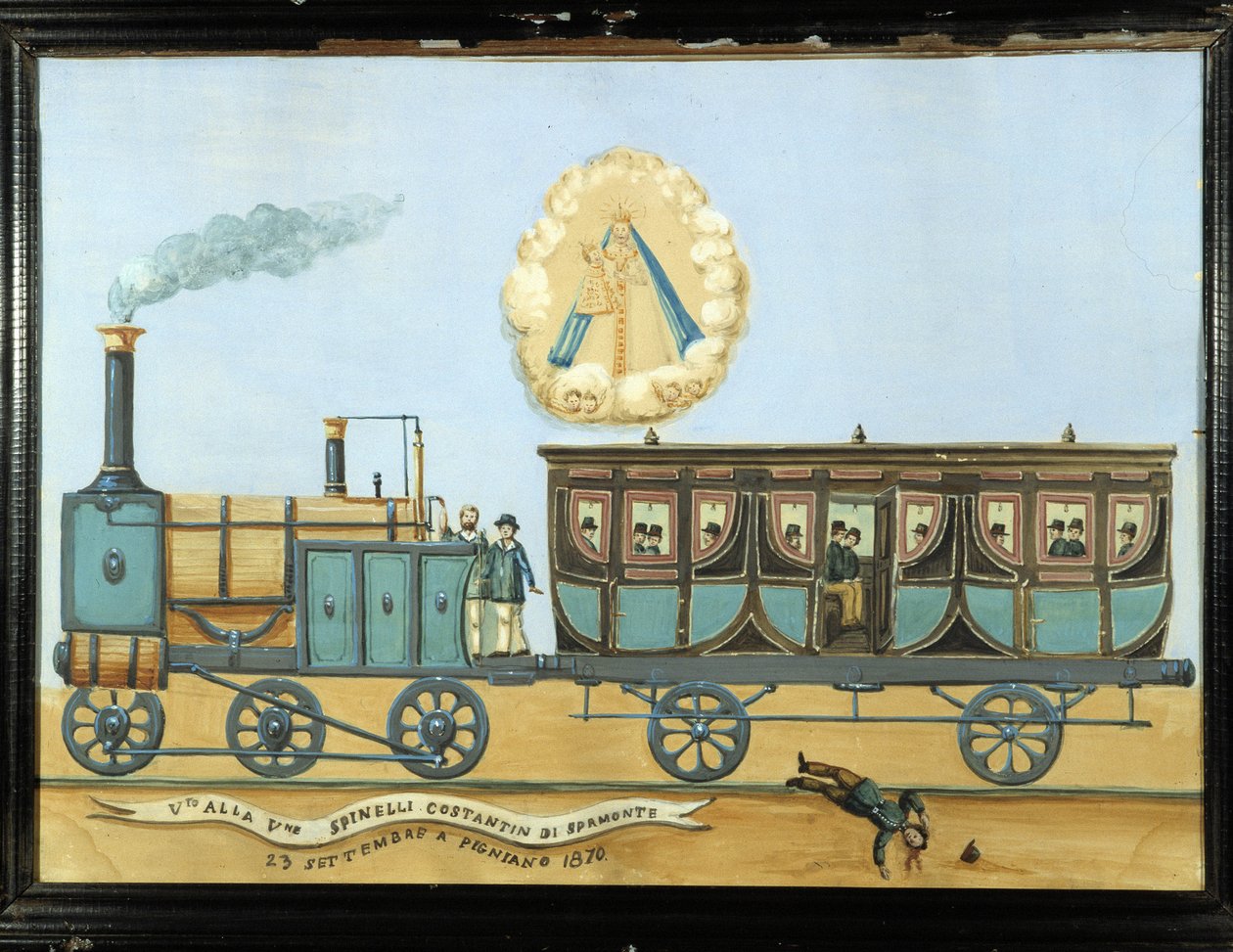 Ex-voto for someone fallen from a train - Notre-Dame de Laghet 作者 法语学校
