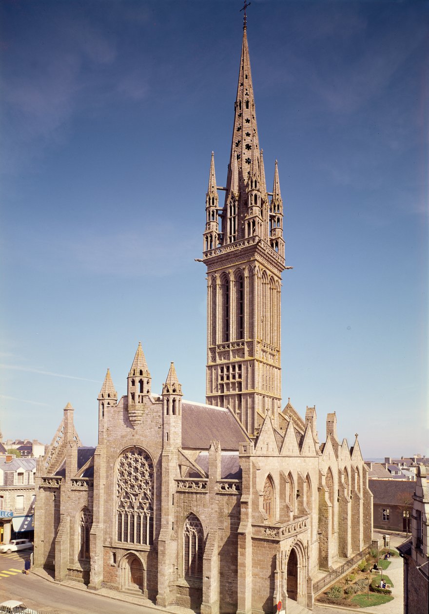 Chapelle du Kreisker的外观，14至15世纪 作者 法语学校