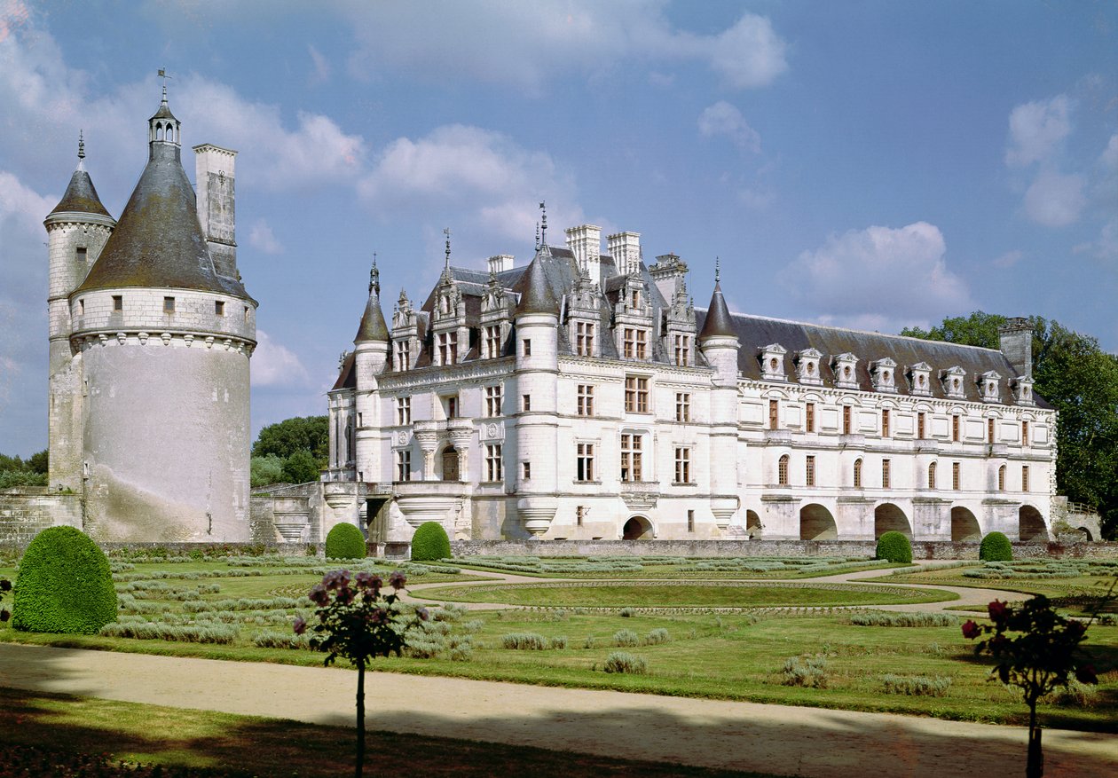 Donjon，Chateau de Bohier和西北部的Grande Galerie的外部景观 作者 法语学校