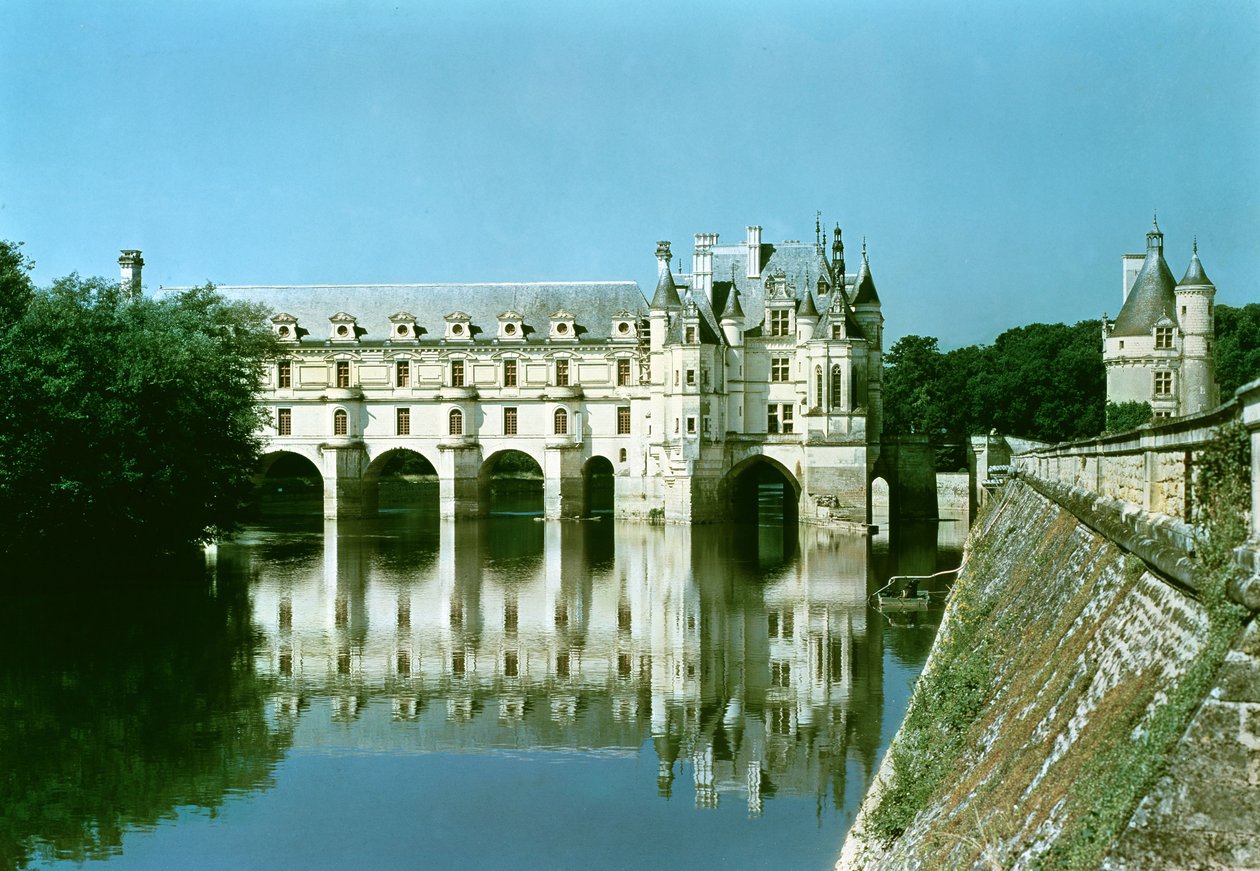 Donjon，Chateau de Bohier和东部的Grande Galerie的外部景观 作者 法语学校
