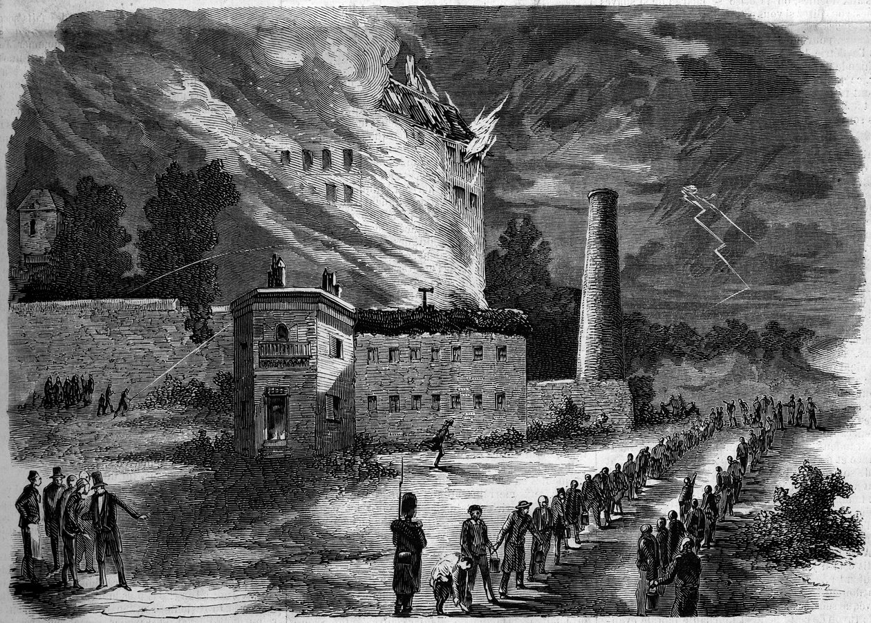 Fire of La Motte Seguin factory in Orleans, Loiret (45) 作者 法语学校