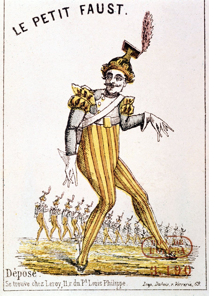 Florimond Roger dit Hervé (1825 - 1892)：“The Little Faust”，节目封面。 巴黎，歌剧院图书馆。 作者 法语学校