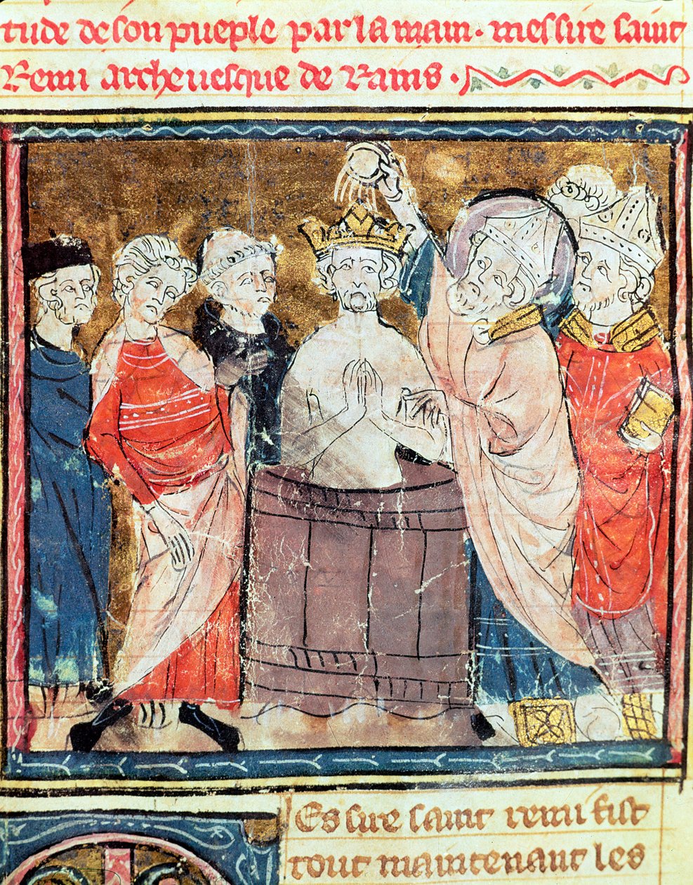 Fol.11r St. Remigius，Rheims的主教 作者 法语学校