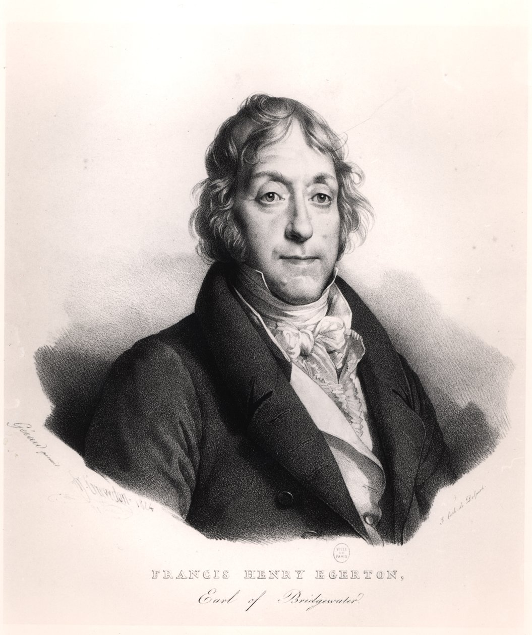 Francis Henry Egerton（1756-1829）布里奇沃特伯爵，由Francois Seraphin Delpech（1778-1825）1824年刻 作者 法语学校