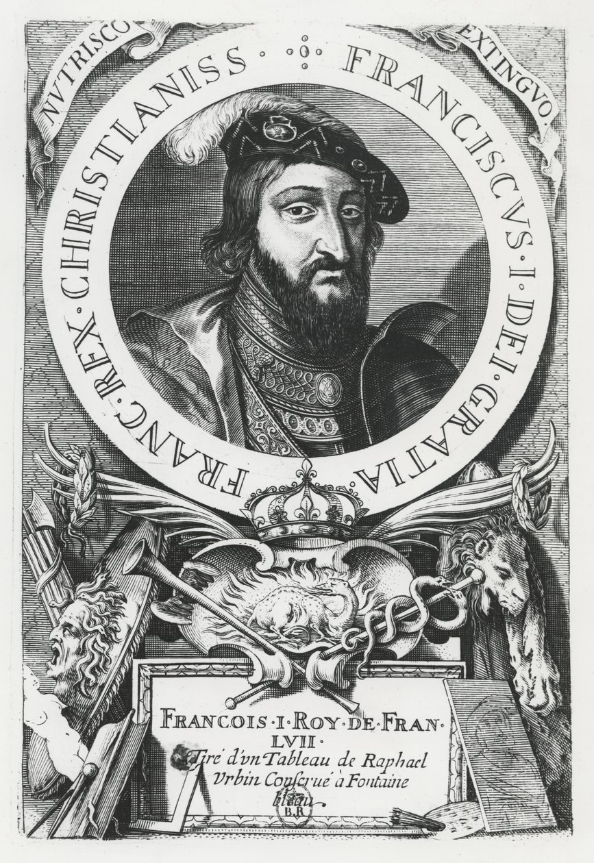 Francis I of France (engraving) 作者 法语学校