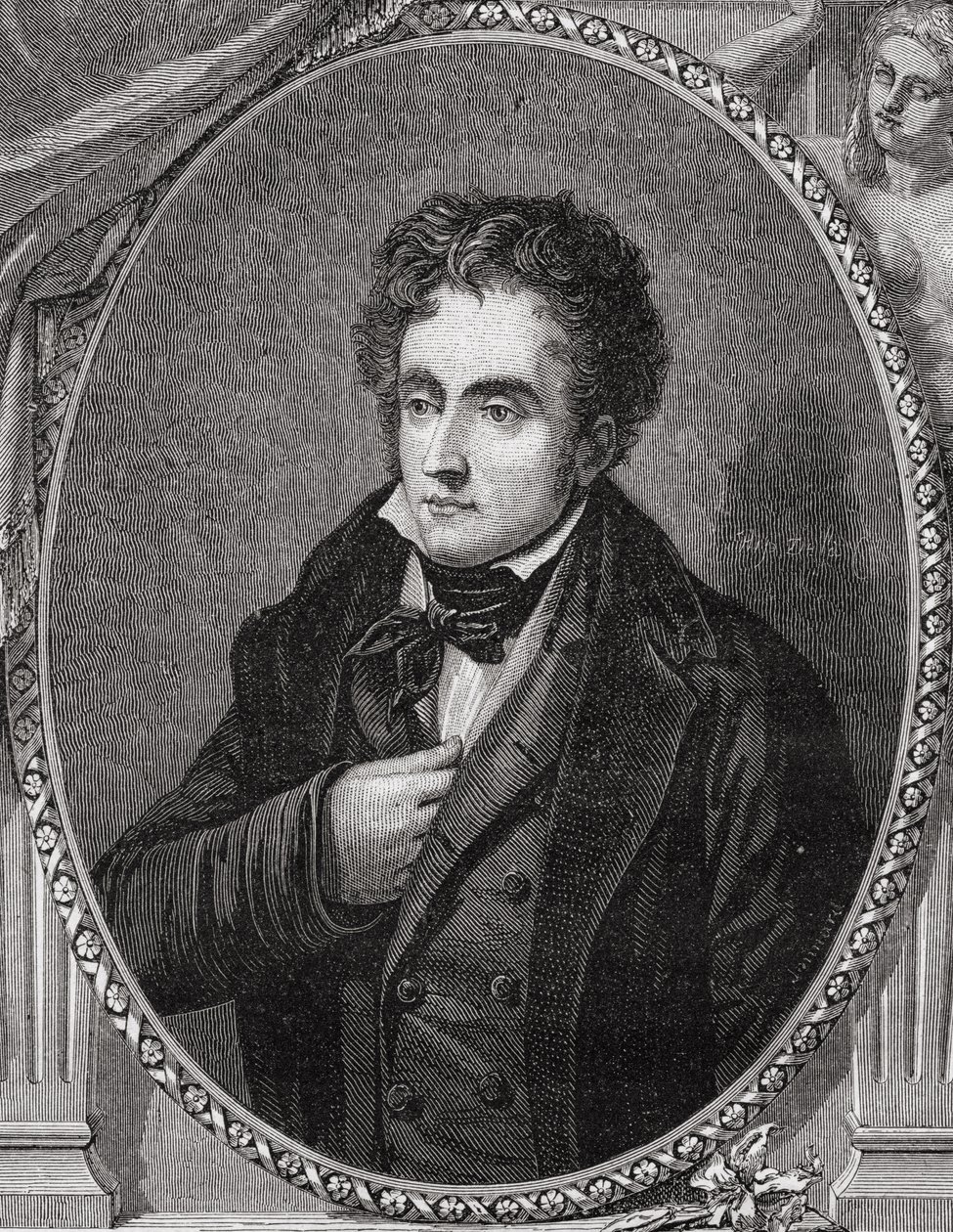 弗朗索瓦·雷内，Chateaubriand的子爵（1768-1848）来自“法国大革命的历史”，Louis Blanc（1811-82） 作者 法语学校