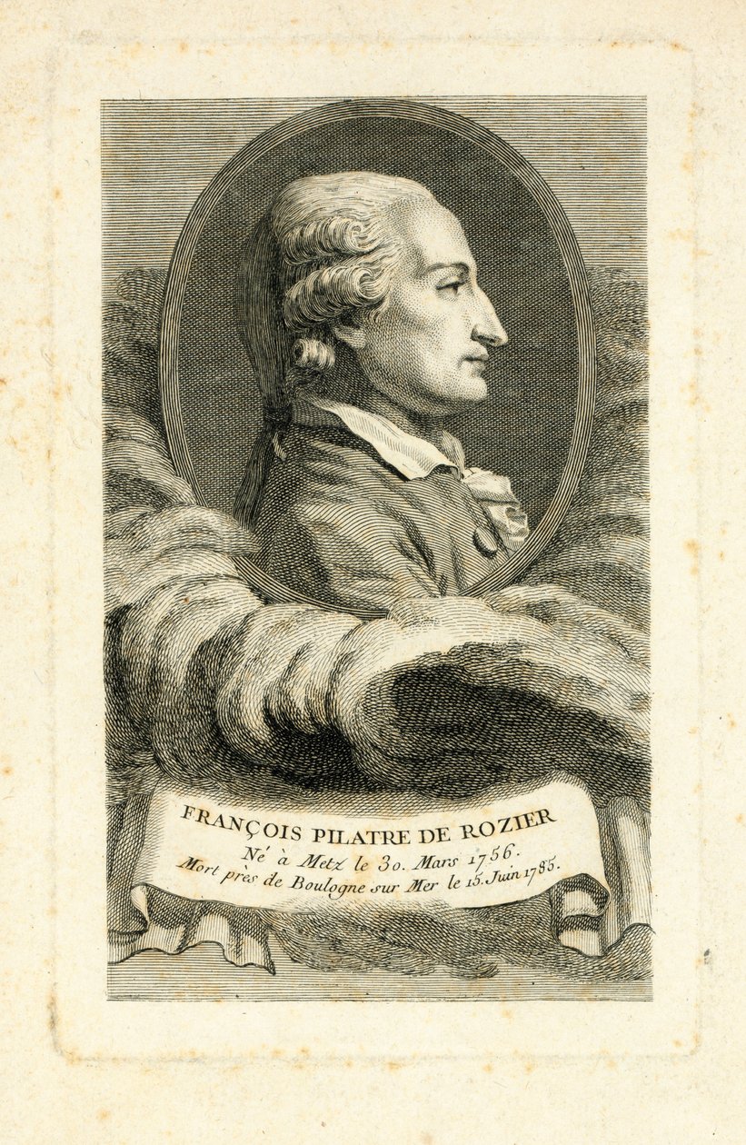 Francois Pilatre de Rozier，1785年 作者 法语学校