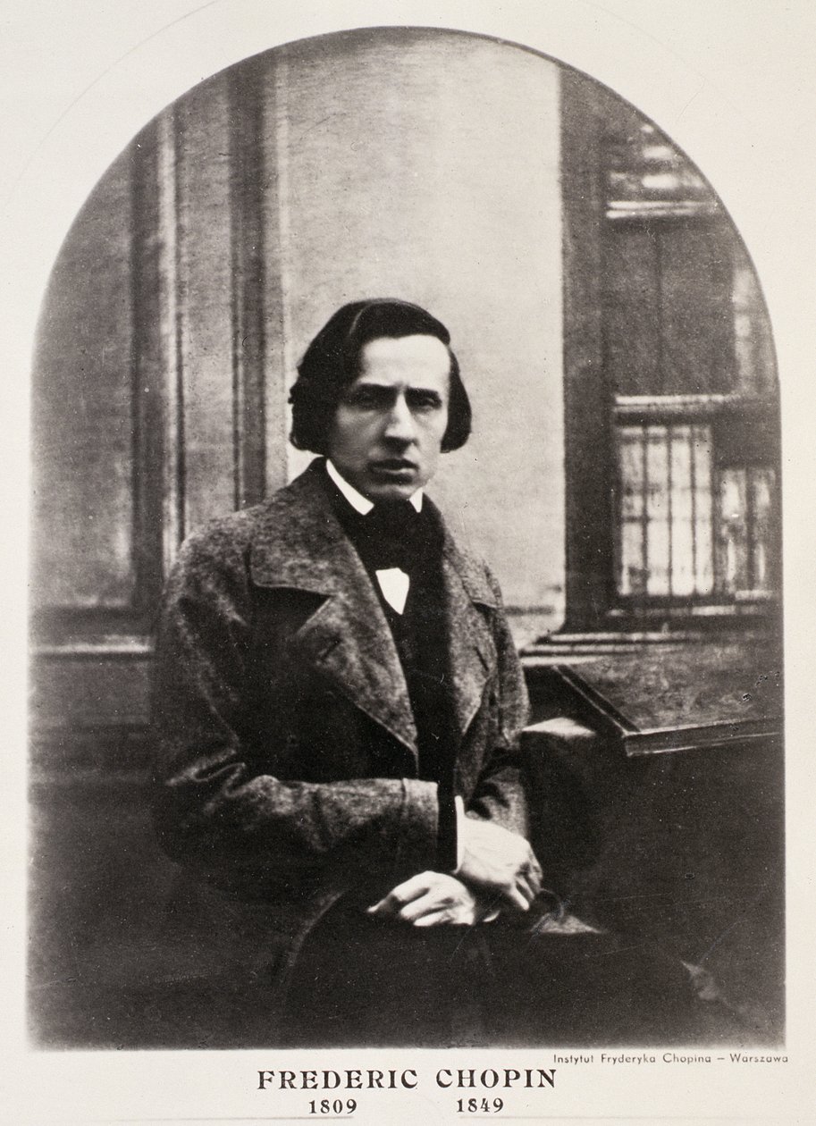 弗雷德里克肖邦（1810年至1849年）雕刻的daguerrotype（照相凹版） 作者 法语学校