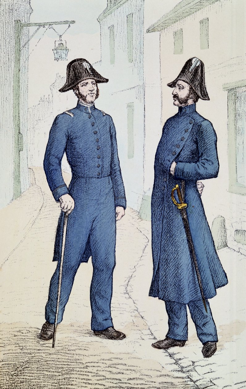 法国警察c.1829-30 作者 法语学校