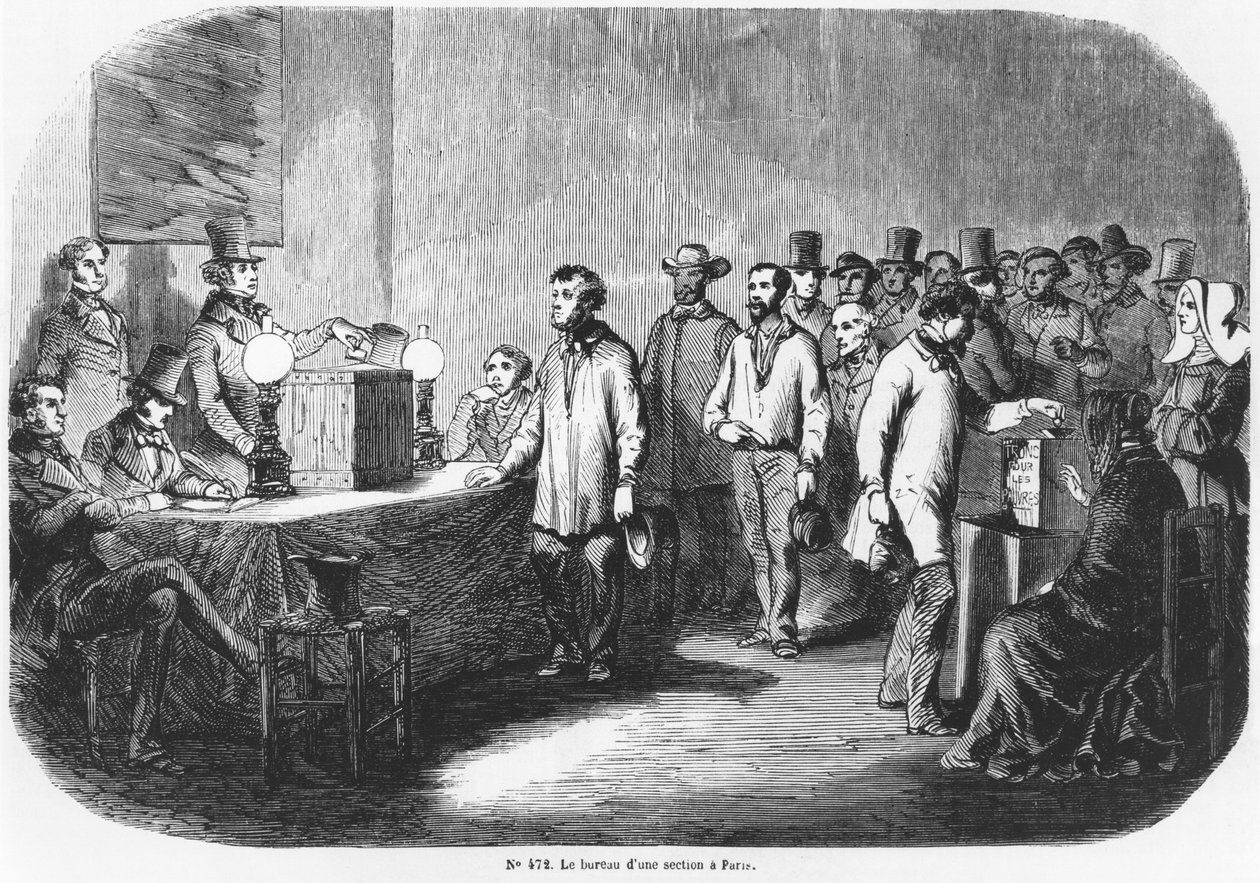 1848年4月23日在巴黎举行的法国大选，1848年 作者 法语学校