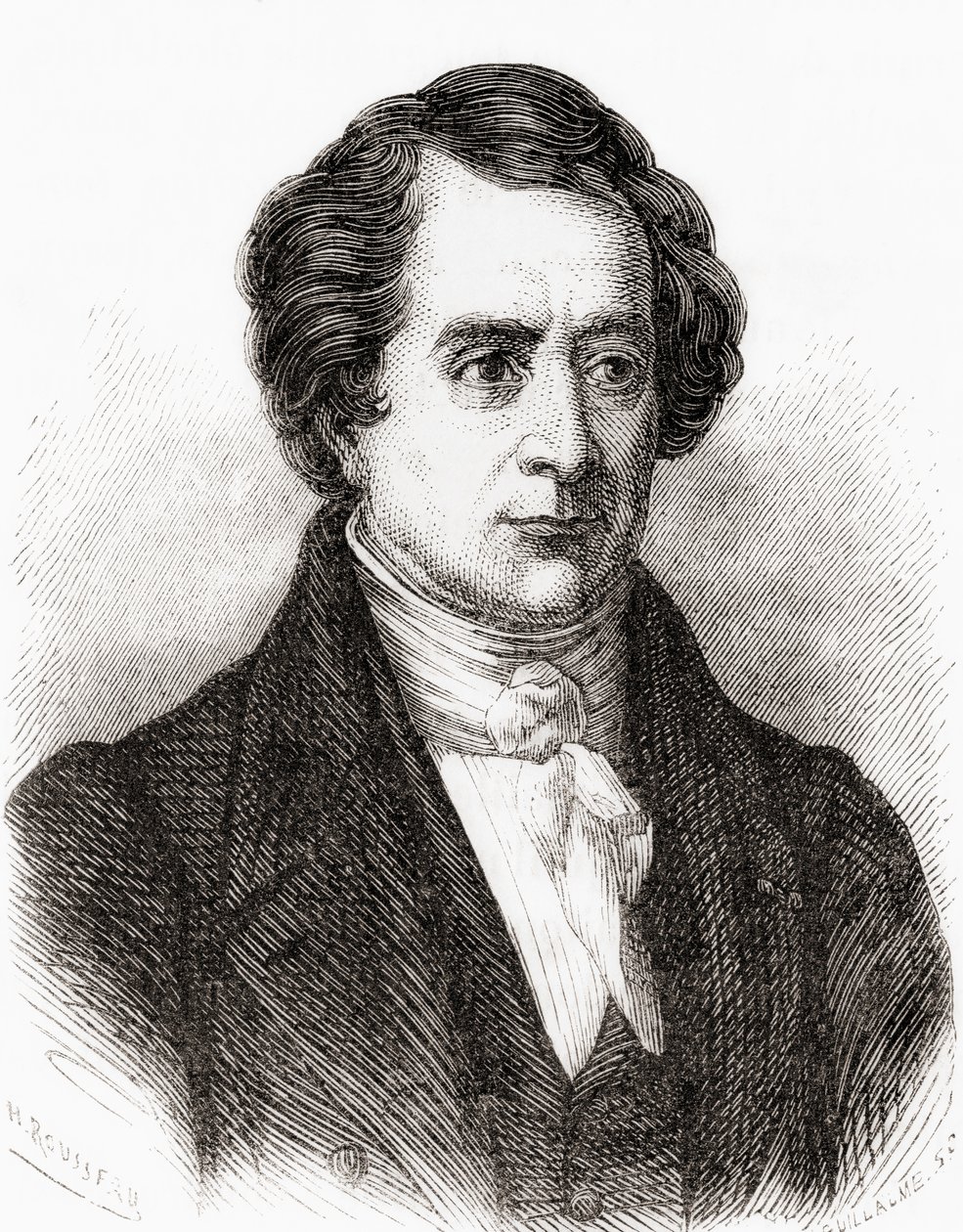 法国数学家Dominique Francois Jean Arago，又名Francois Arago，摘自《科学的奇迹》，1870年出版。 作者 法语学校