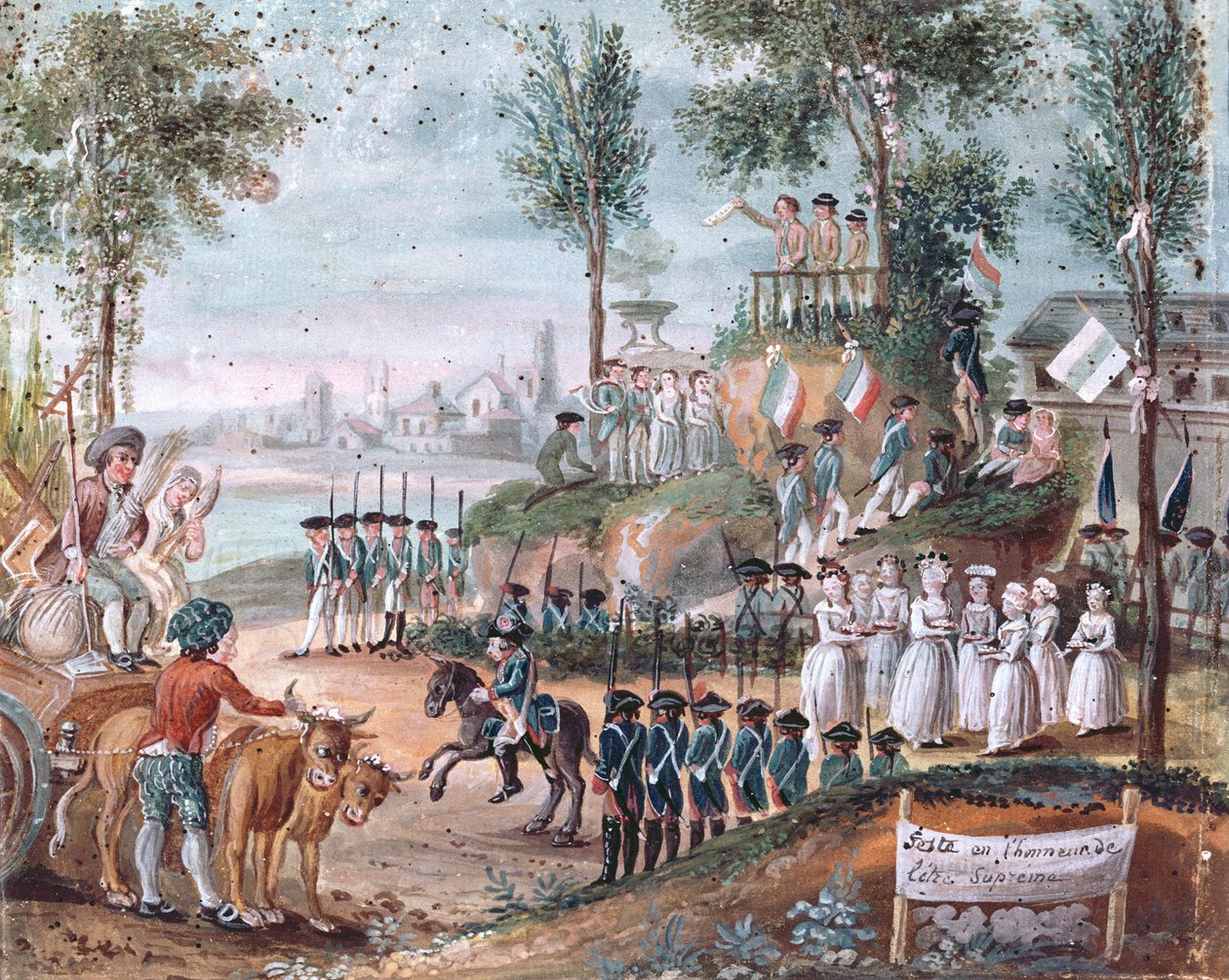 法国省至尊节，1794年（纸上文字） 作者 法语学校