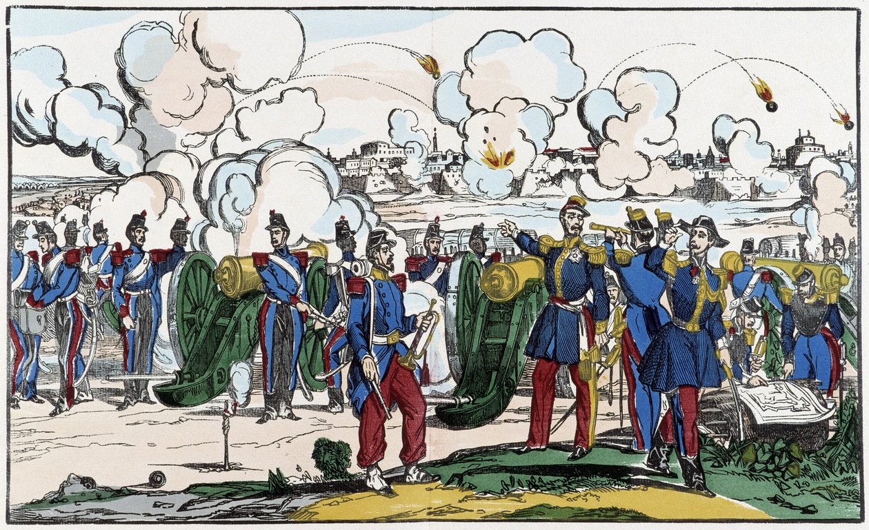 French troops besieged Rome for the restoration of the pope