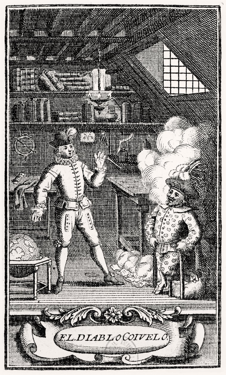 杜贝塞勒（Dubercelle）的前作《两棒魔鬼》，约1787年 作者 法语学校