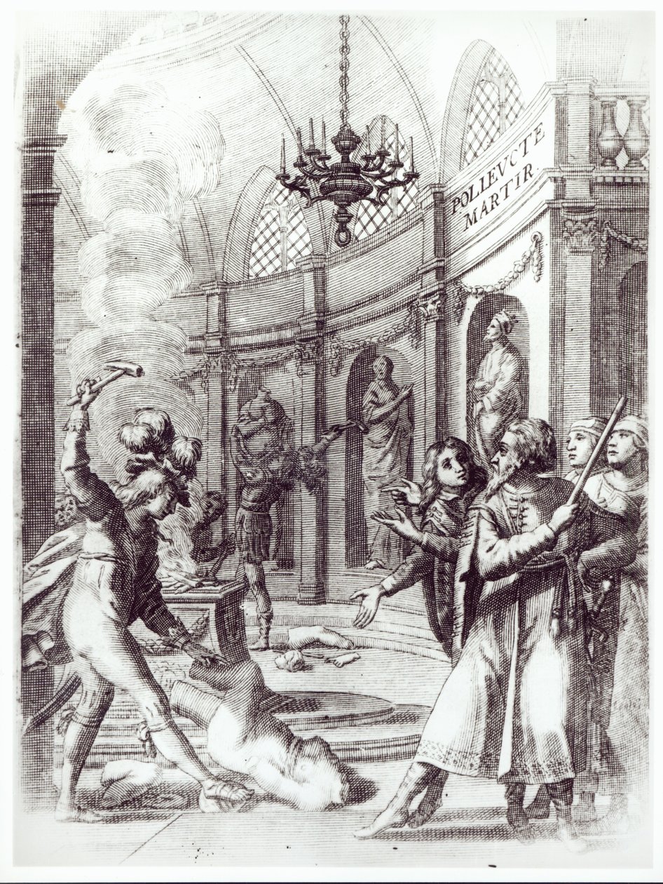 Pierre Corneille（1606-84）于1643年出版的Polyeucte Frontispiece 作者 法语学校