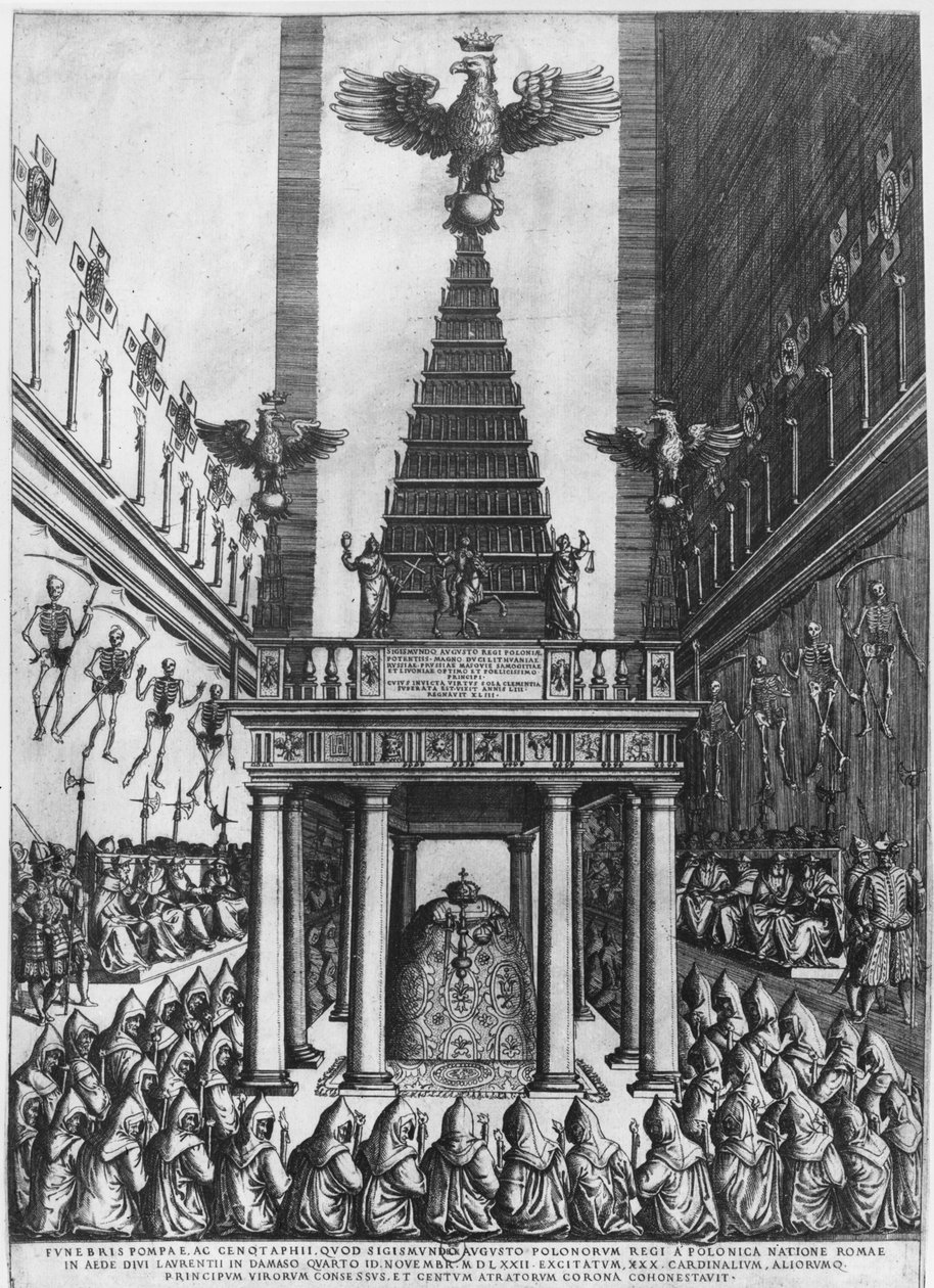 1572年，西班牙罗马帝国的西吉斯蒙德二世奥古斯都的葬礼和立陶宛大公的葬礼 作者 法语学校