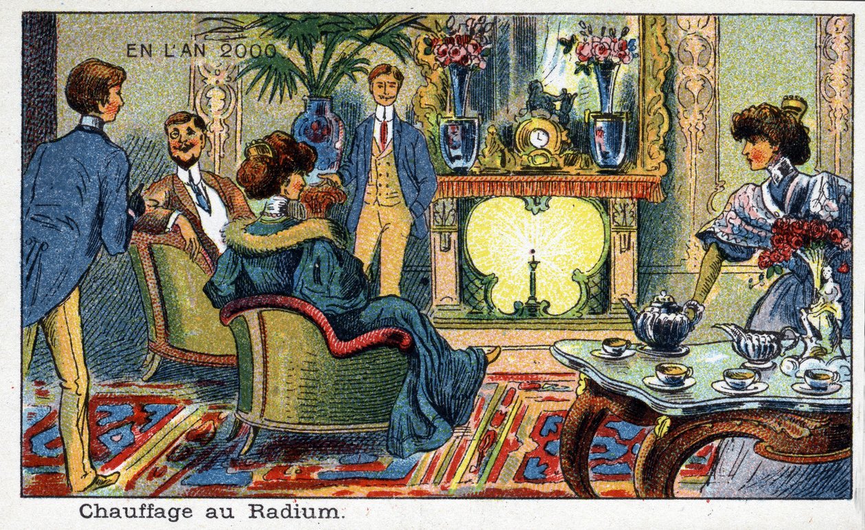 Futuredays: A Nineteenth Century Vision of the Year 2000 Series: Radium heating. Chromolithography by Villemard 作者 法语学校