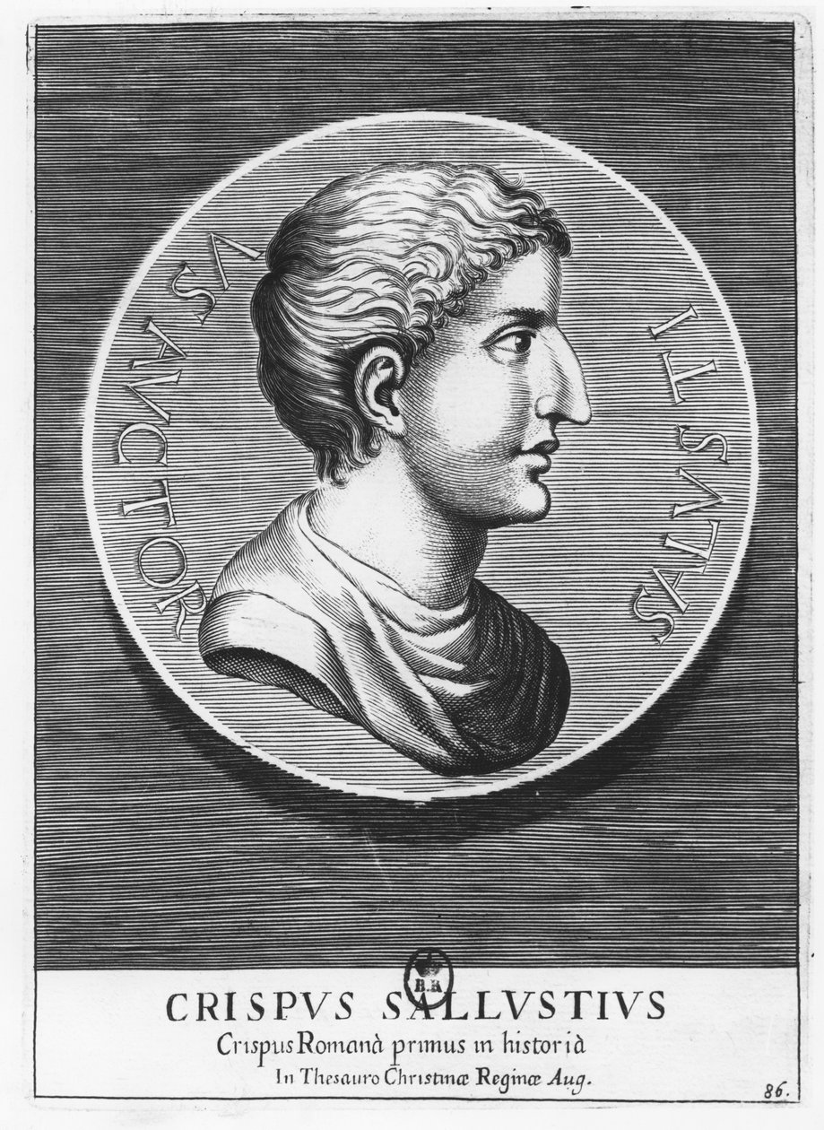 Gaius Sallustius Crispus, Sallust（雕刻）。 作者 法语学校