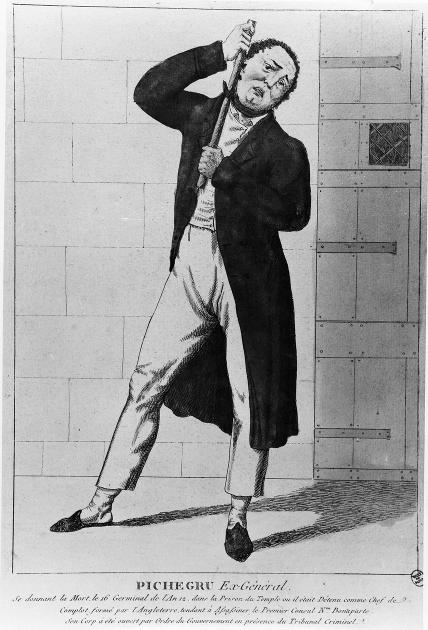 Charles Pichegru将军（1761-1804）将自己扼杀在圣殿里 作者 法语学校